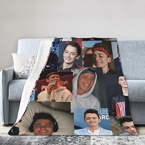 Noah Schnapp Flannel Fleece Blanket Soft Warm Throw Blanket For Bed Living Room Couch Sofa X