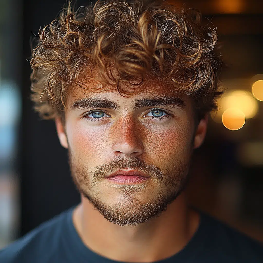 short curly hair men